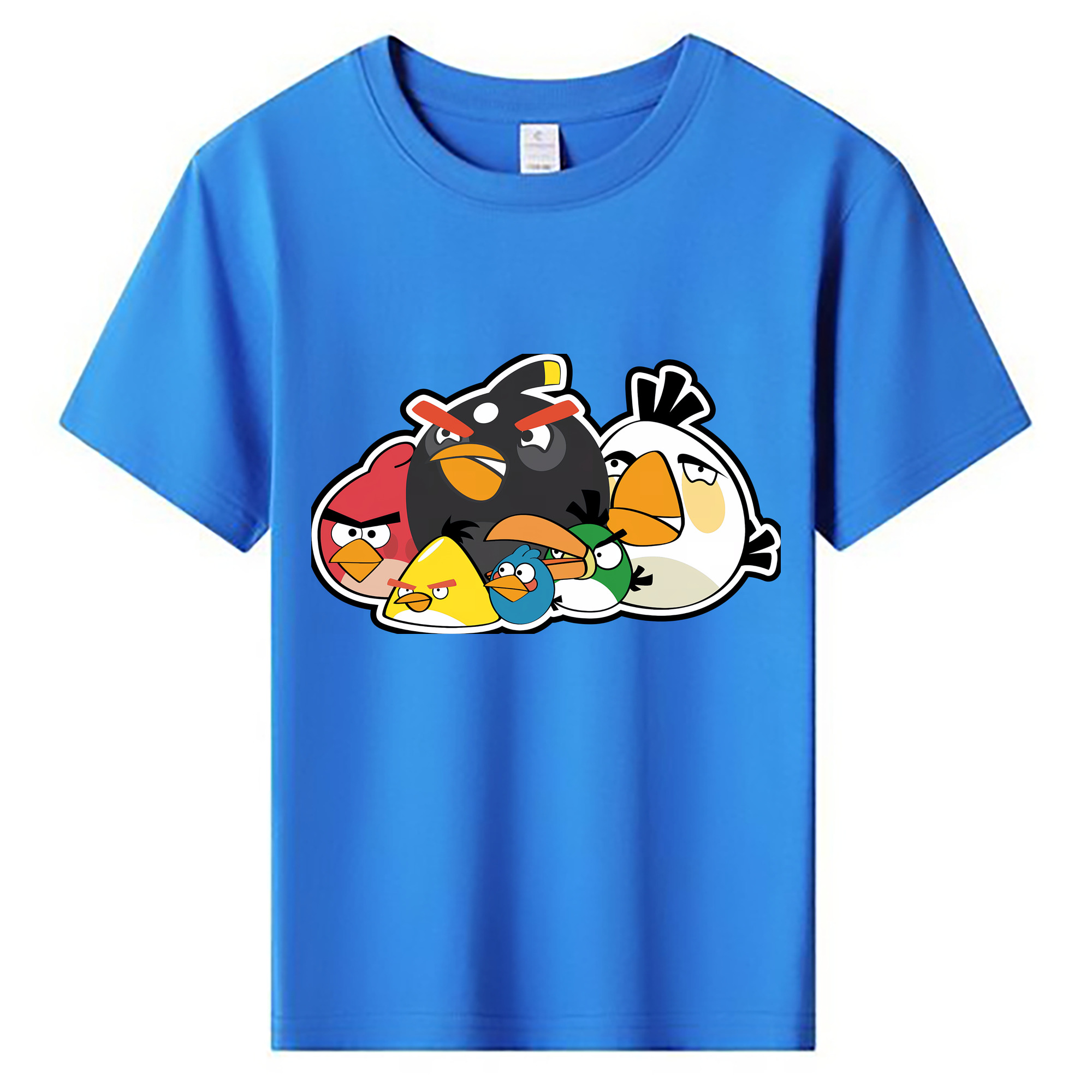 （画像用） Angry Birds アングリーバード 綿100％キッズTシャツ（フロントプリント）